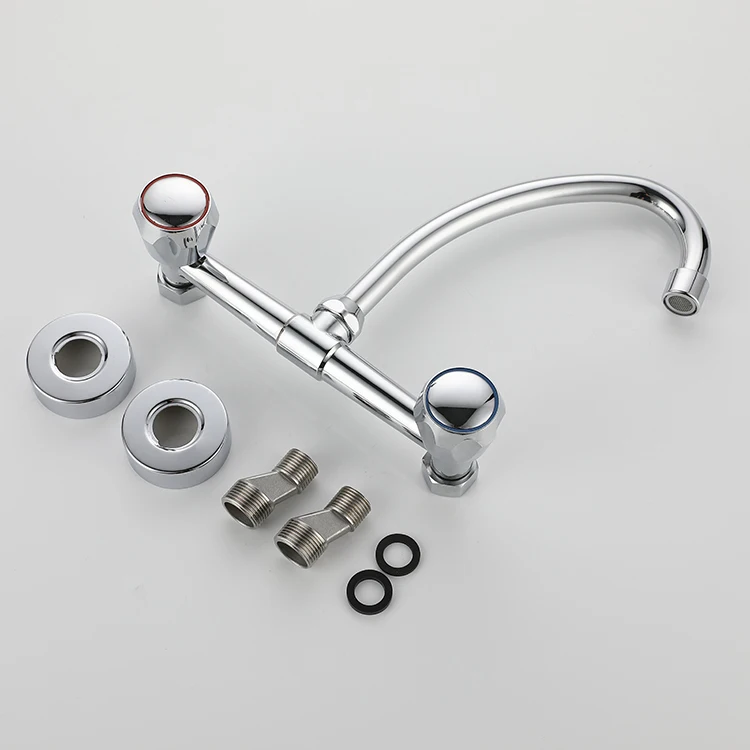 Высокое Качество бортике двойная ручка 2 способа кран для горячей и холодной воды кухонный водопроводный краны Регулируемый Полностью