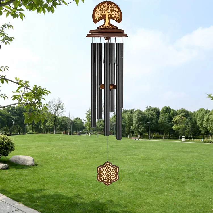 Heavy Deep Tone Sound 32 Inch Memorial Loss Loved One Life Tree Wind Chimes