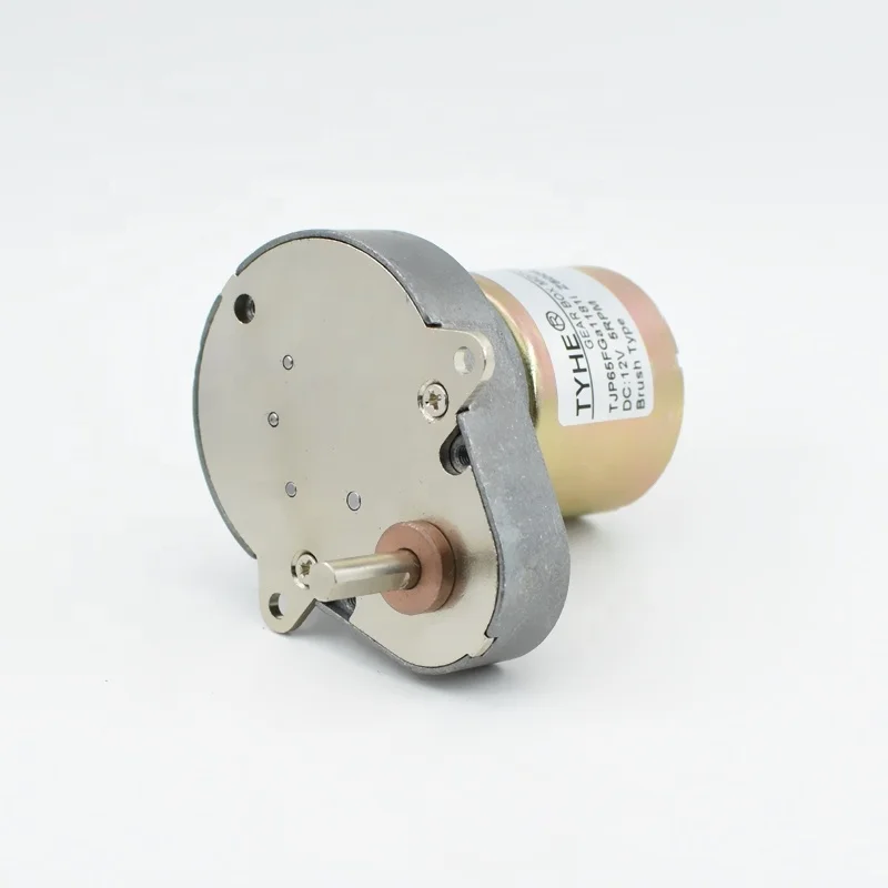 Low noise 65*48mm gearmotor 9v 12v 24 v 1000rpm PMDC low rpm 10kgfcm 1nm torque dc brush reduction gear motor for auto cooker