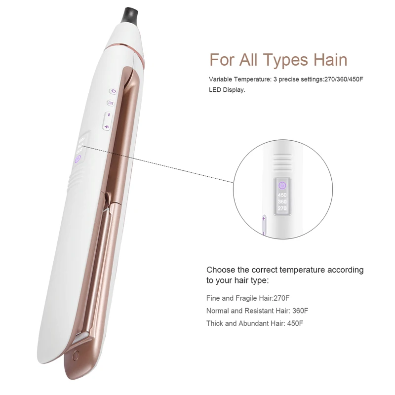 2 In 1 Hair Straightener Curler Salon Professional Ceramic Titanium Hair Straightener infrared anion Flat Iron Straight Iron