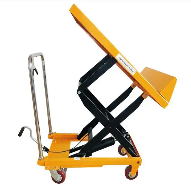 lift Table tilt and turn hydraulic platform Manual electric fork side tilting scissor platform hand hydraulic tilt fork