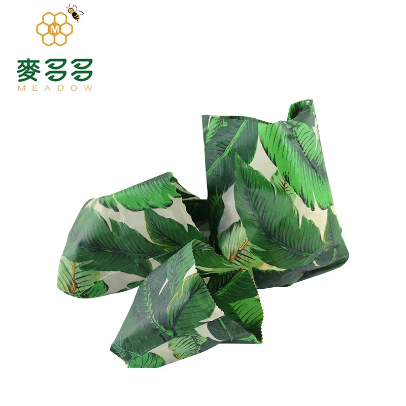 2022 NEW Sandwich Lunch Packing Amazon hot Selling Biodegradable Natural Organic Cotton Fabric Beeswax reusable Food Wraps