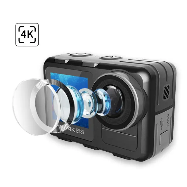 HDKing 8K Action Camera  64MP Ambarella H22 WIFI  Sports camera