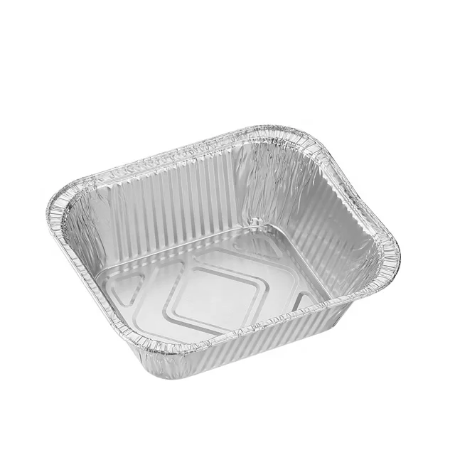 152X120X45mm Barquettes Alu Jetables Traiteur Aluminium Foil Tray box containers disposable food tray REC15124F yysmallcap