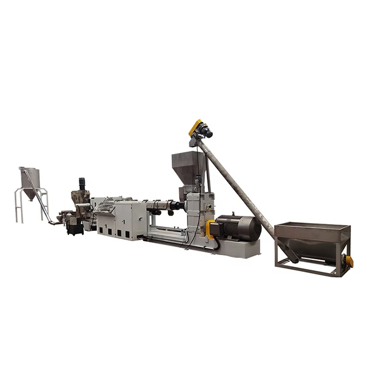 Long Power Customized Motor Plastic Recycling PP PE Pellet Making Granulator Machine