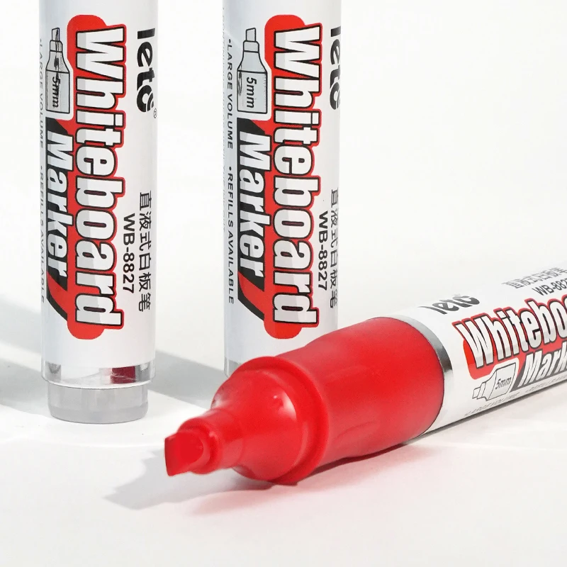 4 colors 5mm tip easy erase writing fluently straight liquid refillable whiteboard marker for customized