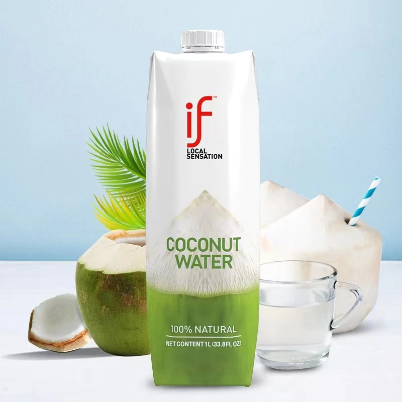 private label Wholesale Fruit beverages coconut water natural organic healthy beverage soft Carbonated drinks