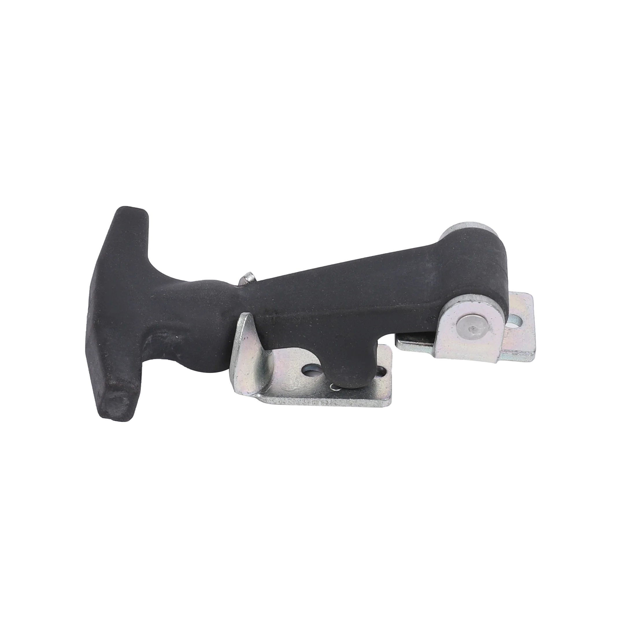 Engineering machine Cabinet T shaped rubber Zinc plated draw latch Shock Absorption Engine Cover Hasp