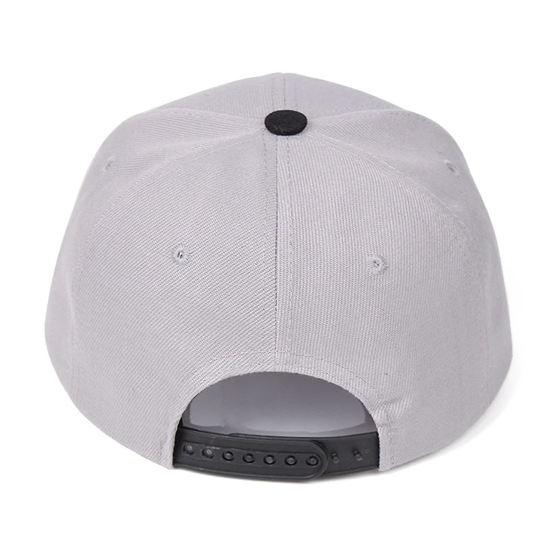 Custom red and blue flat bill print logo snapback cap