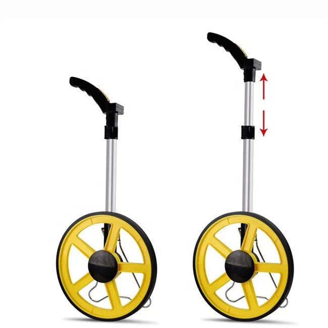 Telescoping digit walking rolling meter single precision measuring wheel distance measuring tool