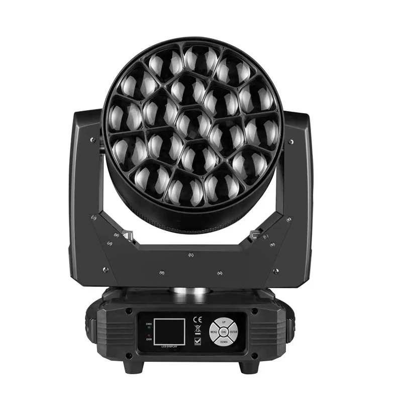 19X15W Big Bee Eye Led Bar Moving Head Light Rgbw 4In1 Bee Lighting 19Pcs K10 Zoom Moving Light For Disco KTV Party