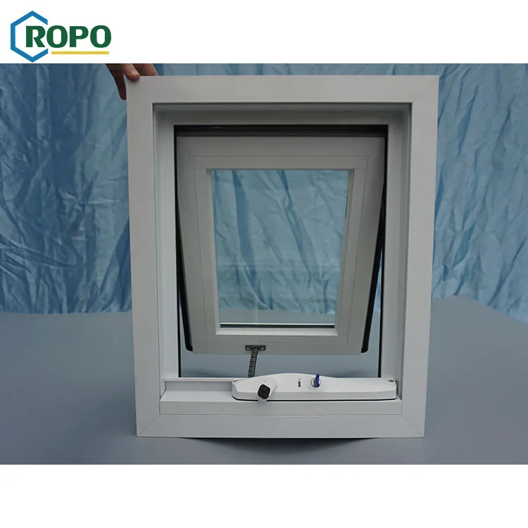 AS2047 Single Large Sash Double Glaze Panel Chain Winder Price Awning Glass 6mm Aluminum Window