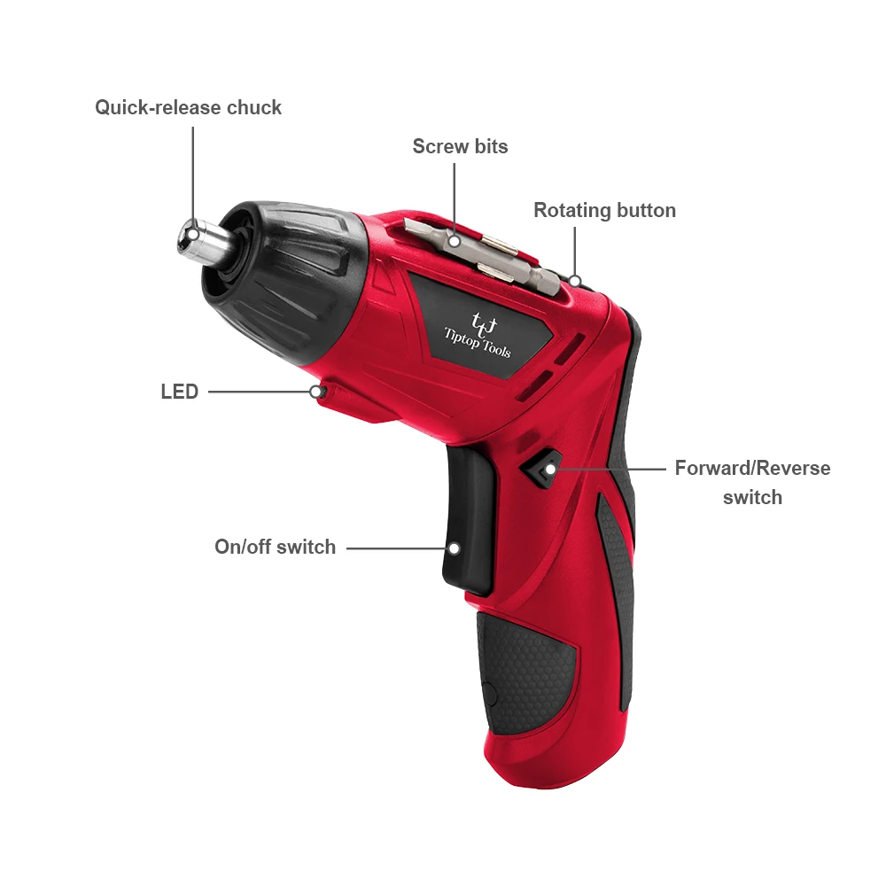Hot Sale 3.6v 1500mAh Li-Ion Battery Power Tool Household Adjustable Torque USB Mini Cordless Electric Screwdriver Kit With LED