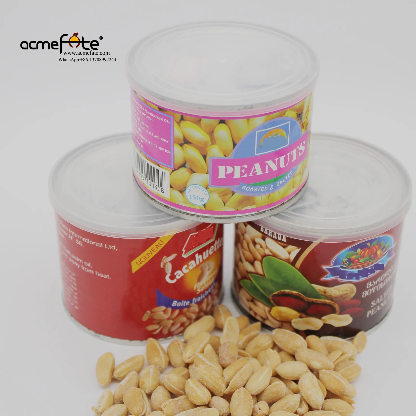 Высококачественные жареные и соленые арахисовые ядра в розничной упаковке Жестяная Банка хорошая цена