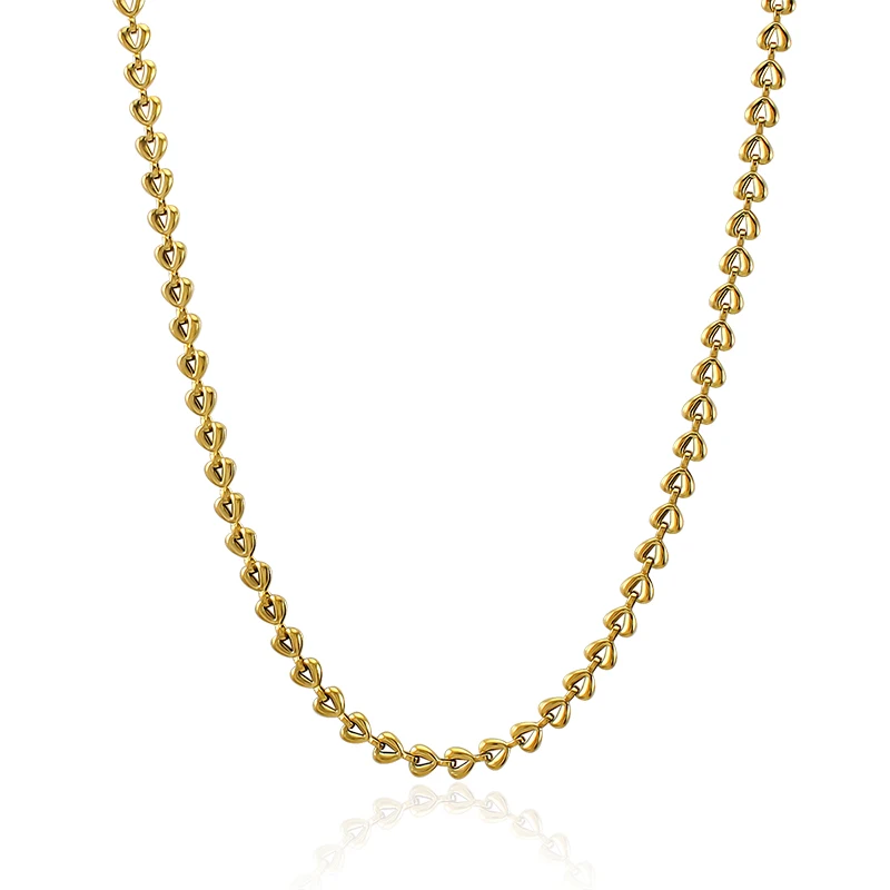 Punk Geometric Small Chain & Link Bracelets with Necklace Set 44.5cm Gold Necklace 20cm Luxury Bracelet  Jewelry Gifts Free Ship