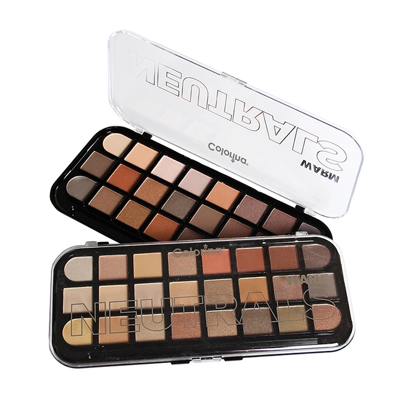 Factory Wholesale Private Label Cheap Facial Makeup 24 Colors Matte Powder Eyeshadow Palette