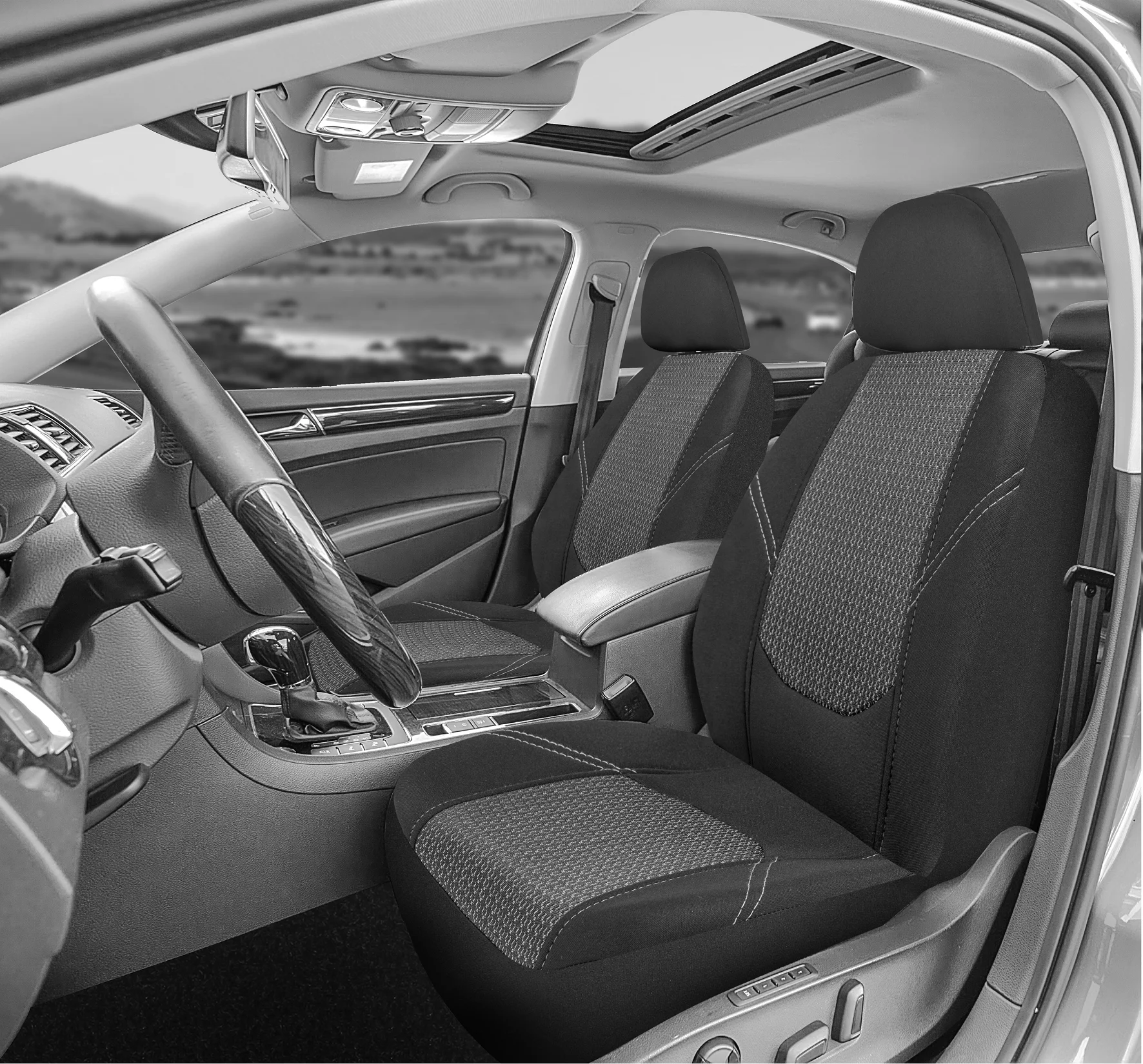 
Higher Auto universal fit customized seat cover jacquard premium deluxe car seat cover 