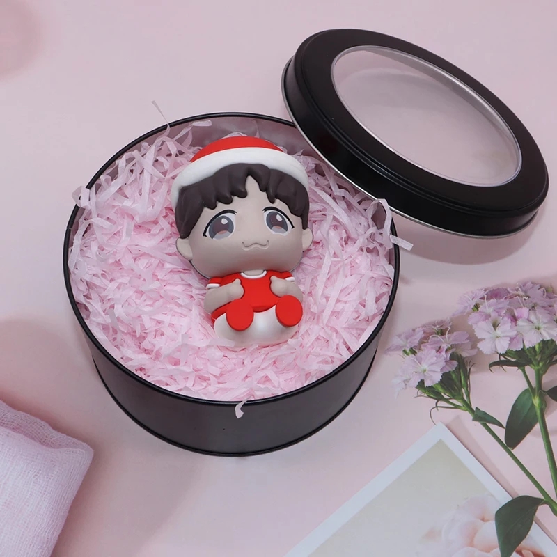 Custom Food Grade Airtight Small Tea Coffee Container Metal Round Tin Box/Can With Clear Window