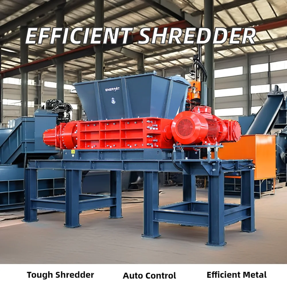 scrap metal waste plastic shredder machine crusher