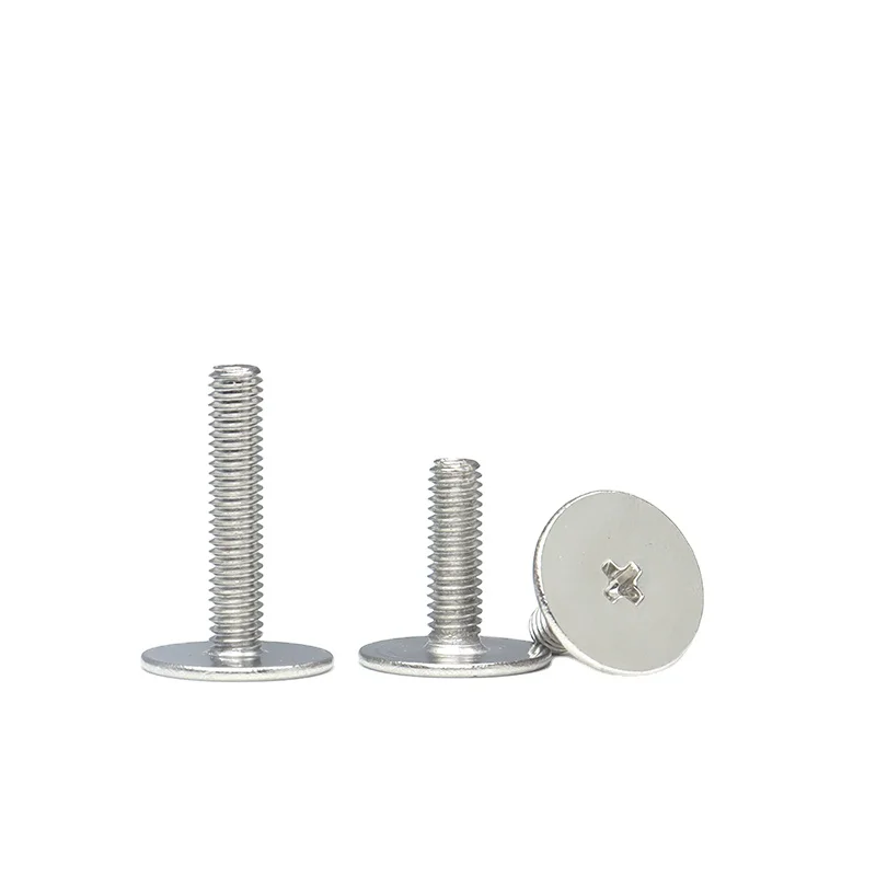 fastener M4 M5 M6 Stainless Steel 304 Cross Large Flat Thin Head Screws