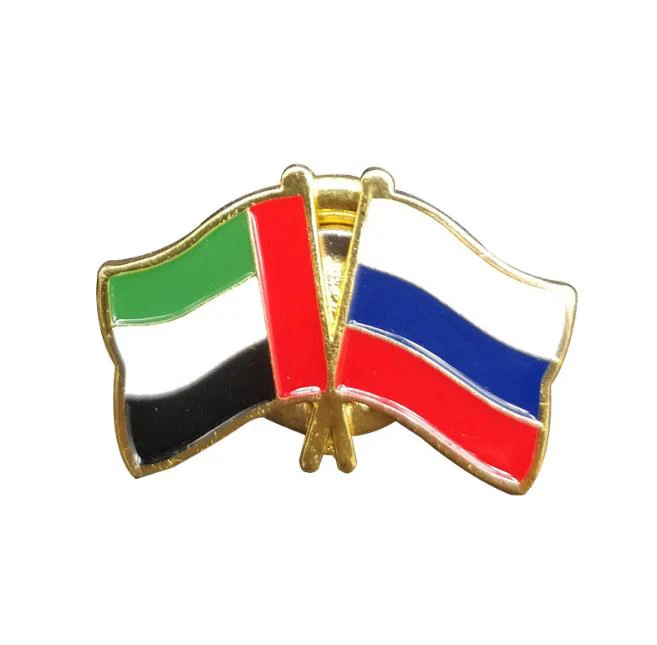 
Metal national country flags lapel pins uae badge 