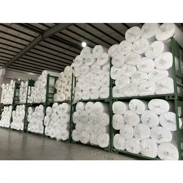 Painters fleece made of 100% polyester felt fabric white for floor protection