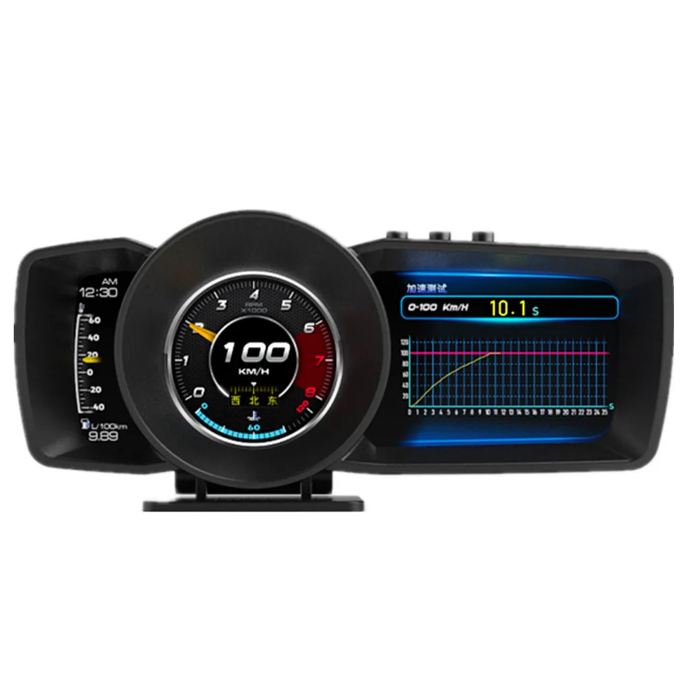 Цифровой измеритель давления масла OBD2 температуры и уровня топлива для автомобиля