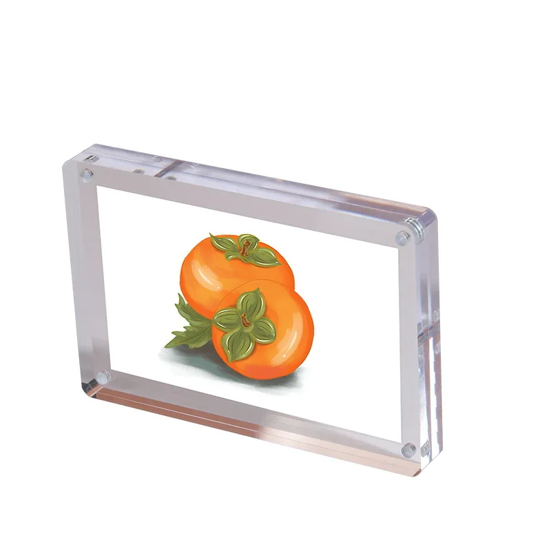 Clear oem transparent acrylic frames wholesale magnetic acrylic photo frame