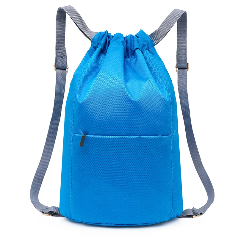 Low MOQ Custom Gifts Tropical Pull String Bag Sport Backpack Polyester Reusable Drawstring School Bag For Outdoor Use
