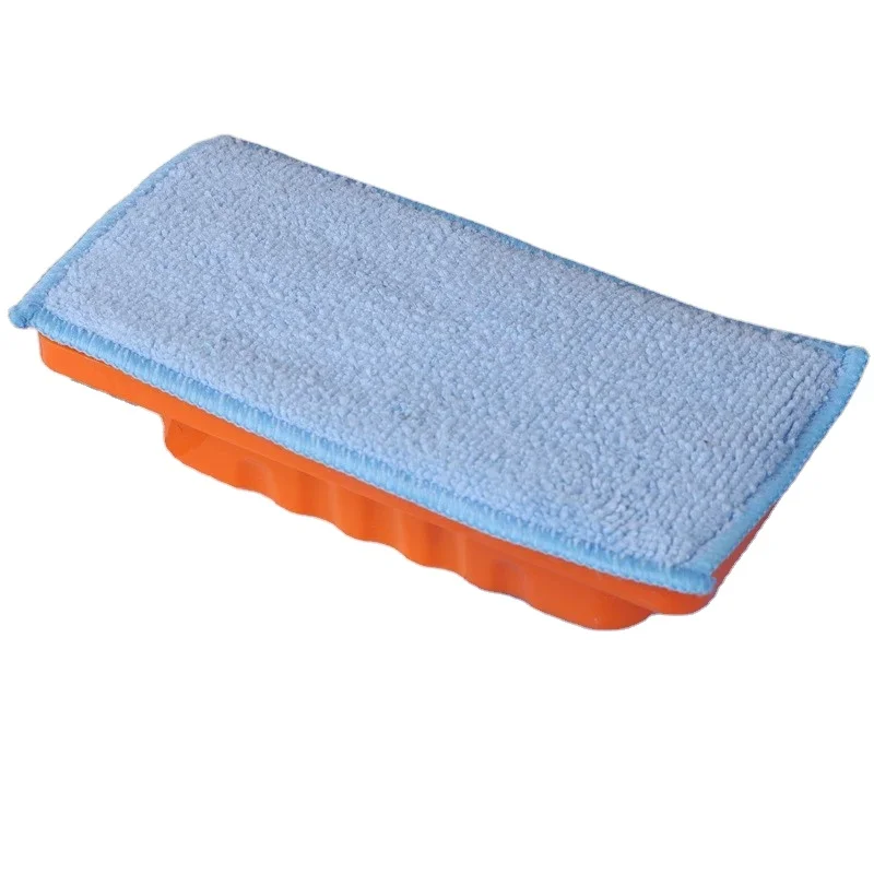 Wholesale magnetic board eraser plastic whiteboard eraser with fibre cloth customized