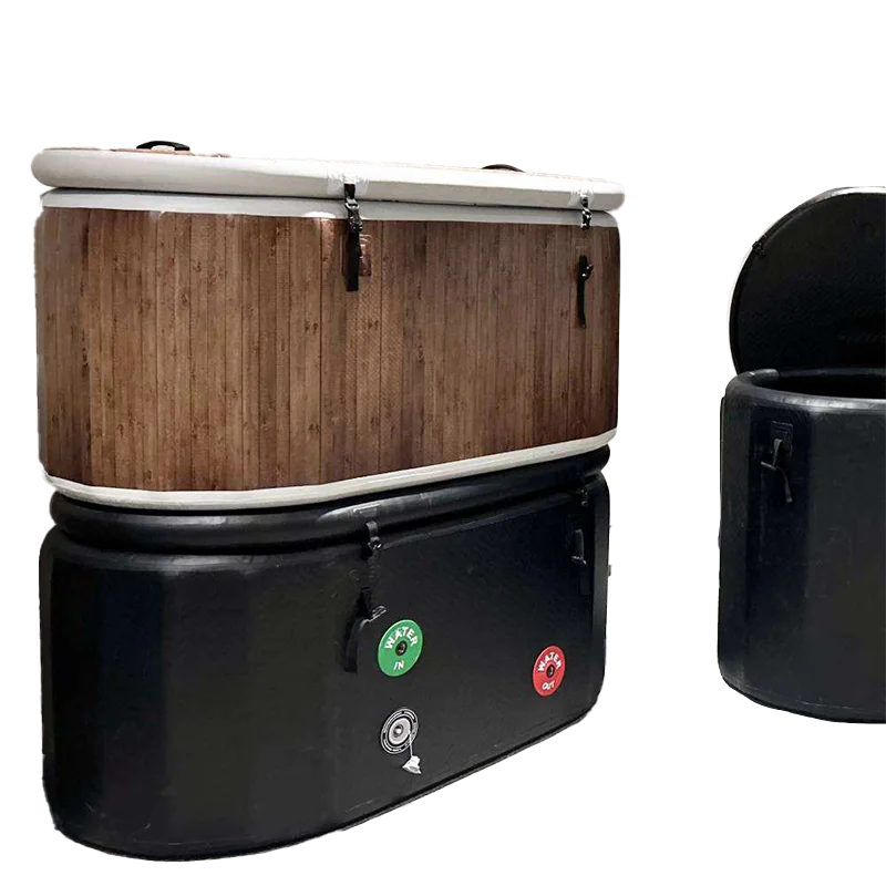 Outdoor Cold Therapy Plunge Pool Inflatable Ice Bath with Water Chillers