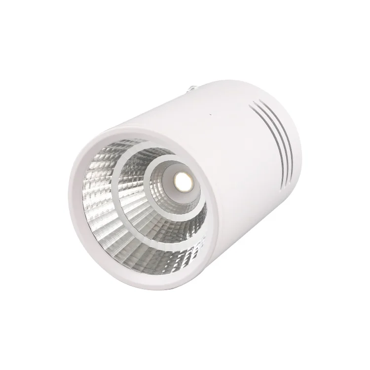 Surface mounted COB anti-glare spotlights high CRI high lumen downlights  circular ceiling downlights