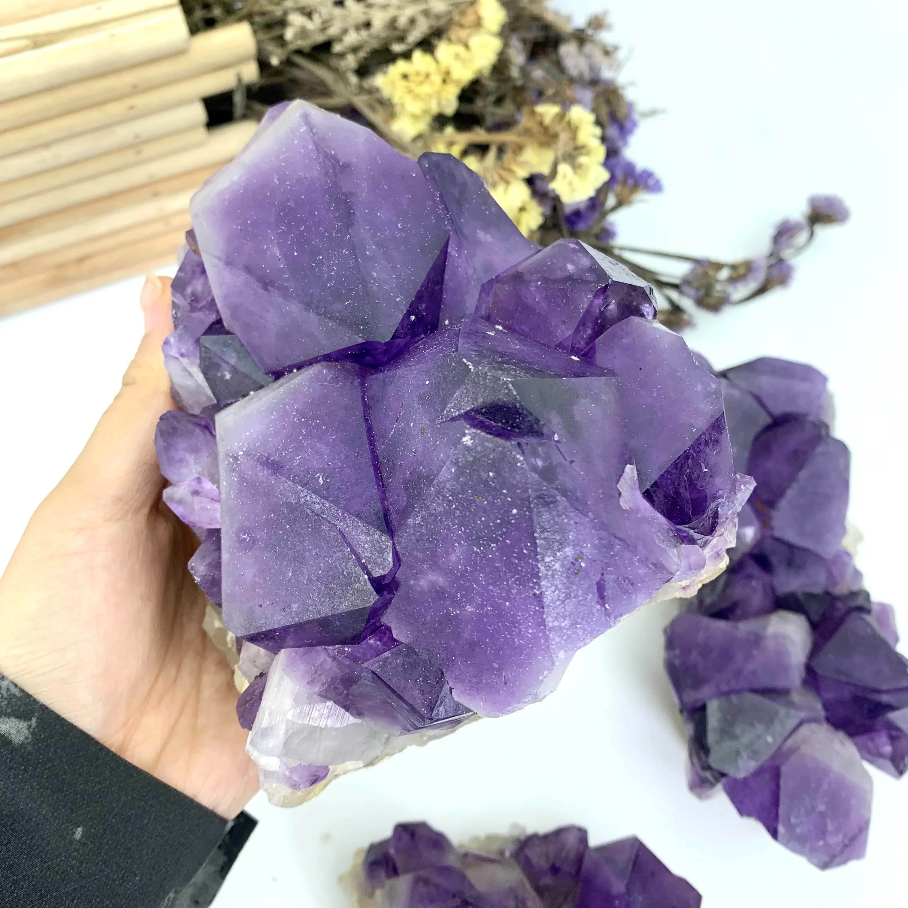 high quality spiritual natural amethyst rough stone chakra crystal crafts healing stone amethyst cluster rough stone