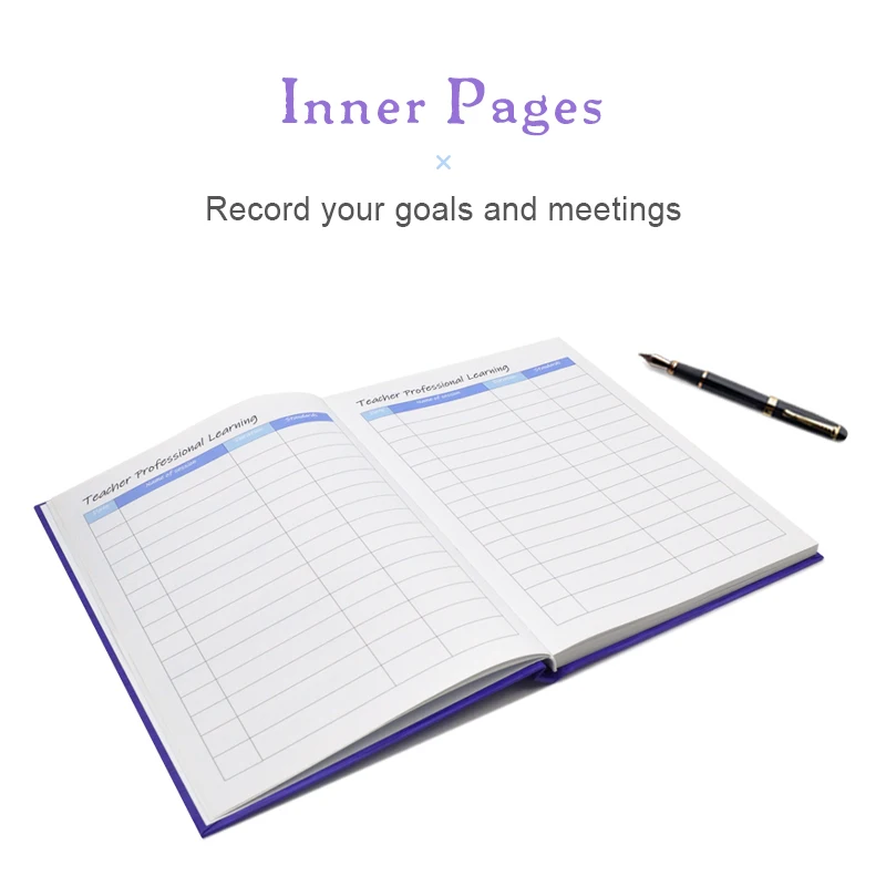 2024 2025 Custom Printing A4 A5 Weekly Diary journal teacher planner Customize your daily lesson preparation plan book