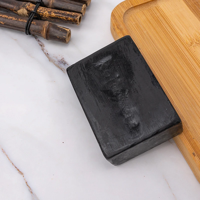 High Quality Anti Acne Whitening Skin Lightening Basic Cleaning Organic Bamboo Charcoal Soap African Black Soap