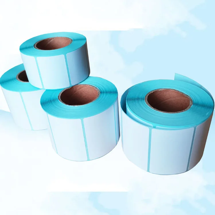 white  pos portable thermal label waterproof small direct barcode sticker 50x50