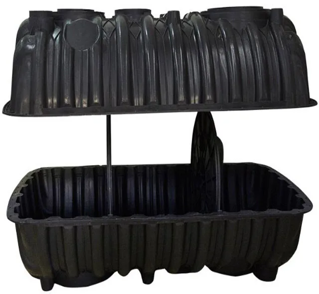 Underground 2.5 Cubic Three Chamber Plastic Sedimentation Tank Septic Tank