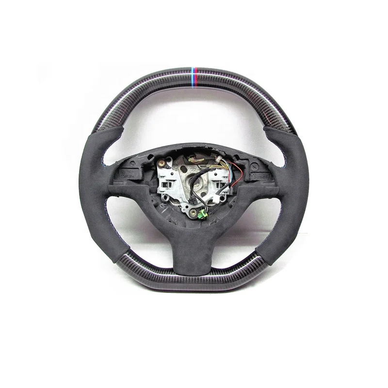 AUTO RACING CAR STEERING WHEEL  FOR BMW E46 M3 E39 M5 M Ring CARBON FIBER STEERING WHEEL ALCANITARA STEERING WHEEL