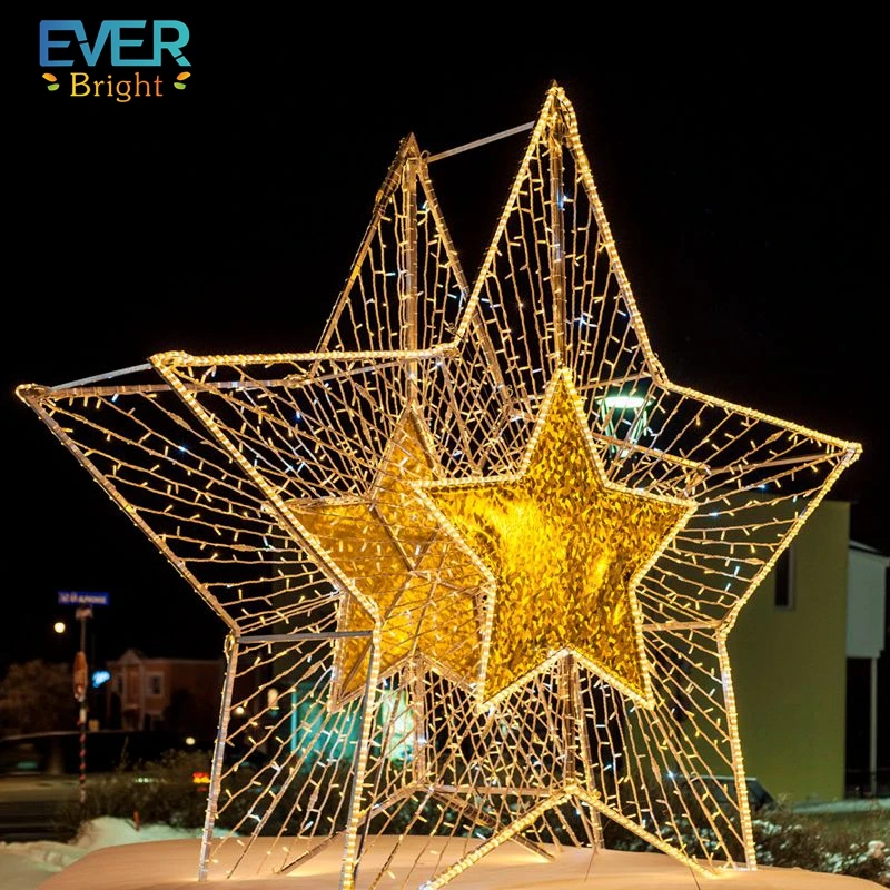 New product battery operated 3d motif star light LED neon desktop light