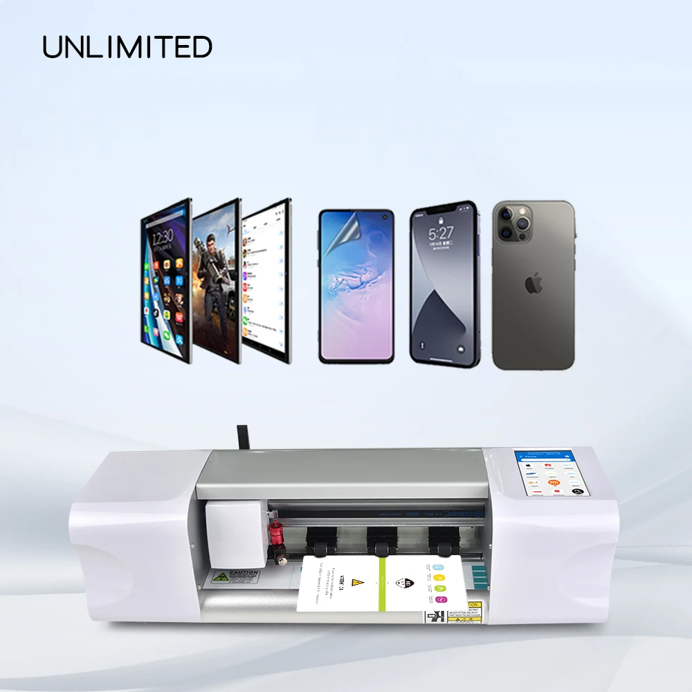 Unlimited Intelligent Hydrogel Film 3D Relief Back Stickers Mobile Phone Skin Cutting Machine