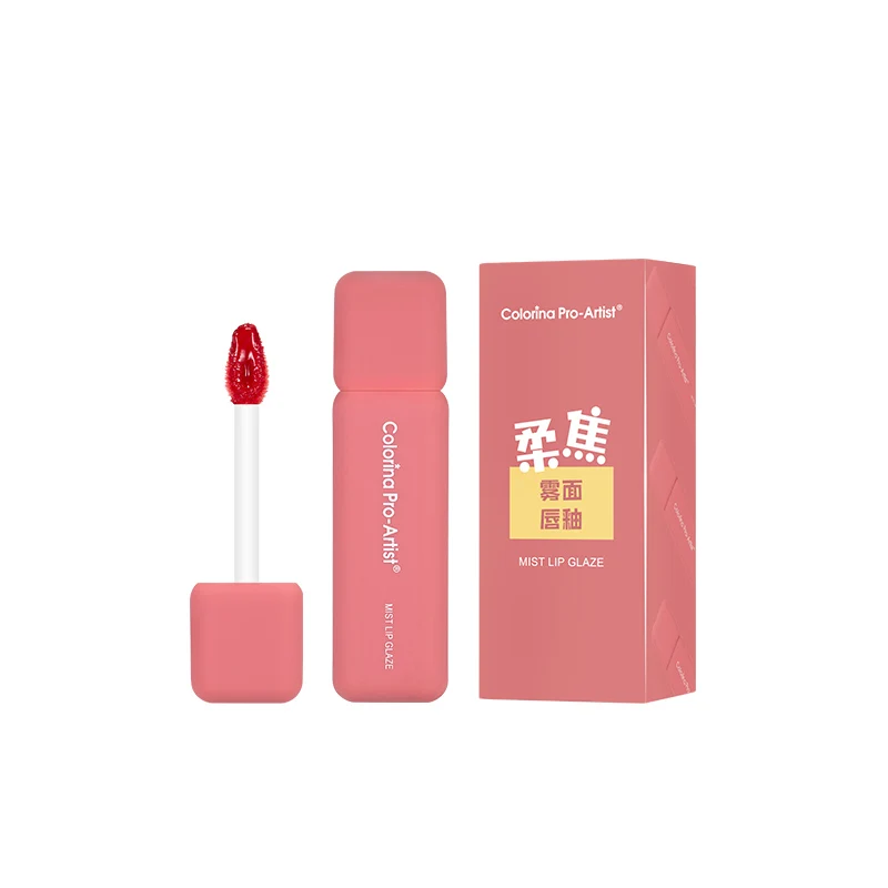 Colorina Good Quality Long Lasting makeup cometic label liquid lipstick matte lip glaze accept customized logo lip gloss