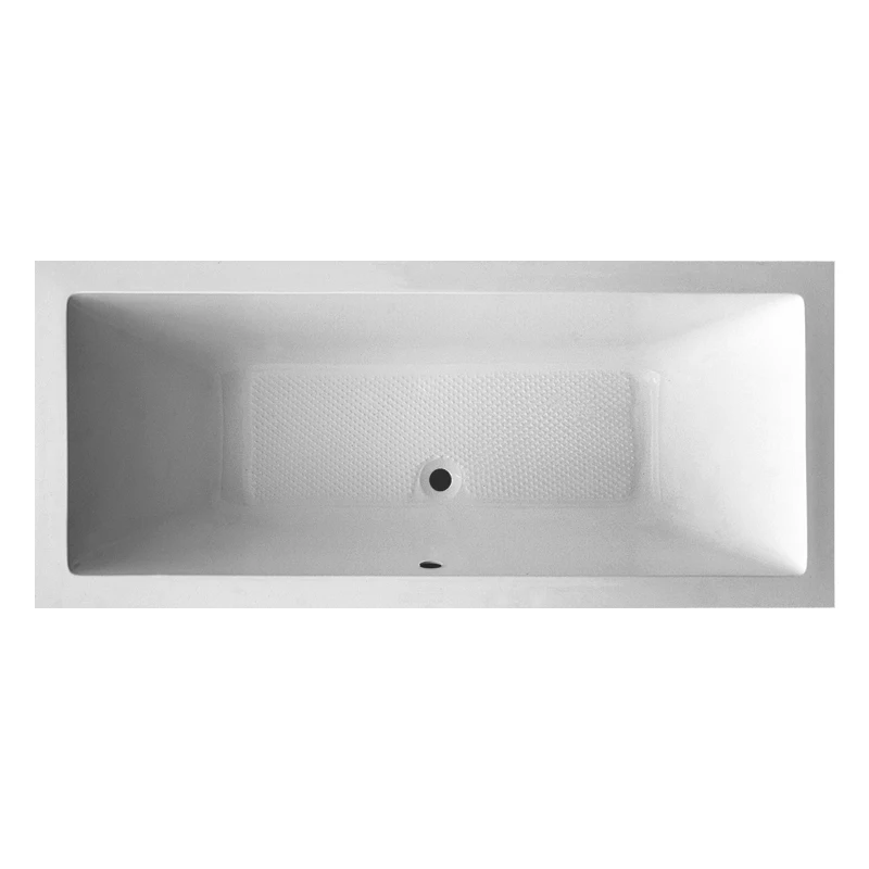 Hot Selling Modern Square Acrylic Bath Tub 1-Person Solid Surface Corner Soaking Drop-In Factory Direct with Drainer