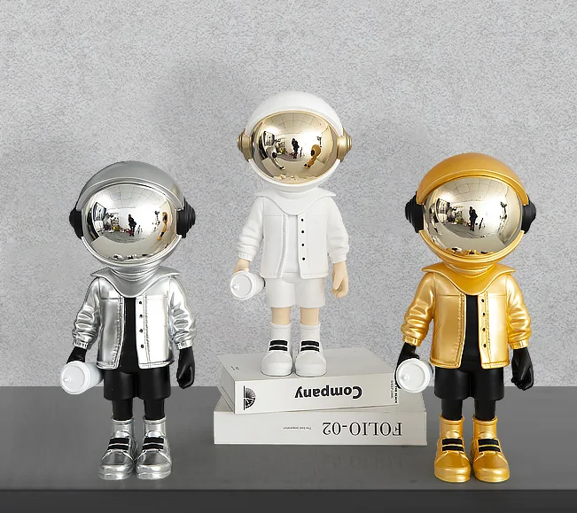 Decorative Astronaut Bunny Resin Modern Resin Little Astronaut For Home Decor