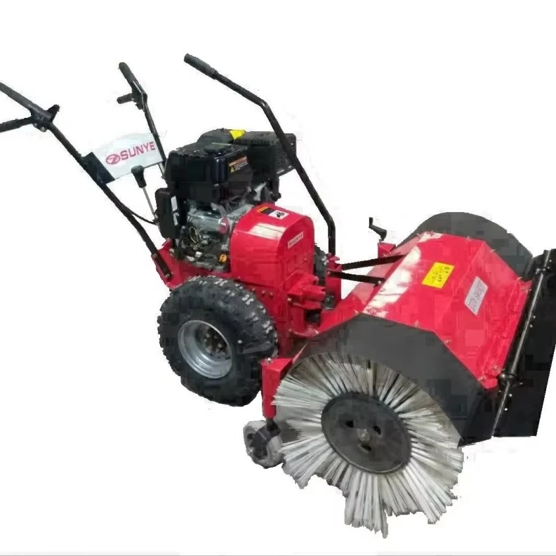High Quality Self-Powered Snow Sweeper Road Roller Brush Snowplow Lawn Mower
