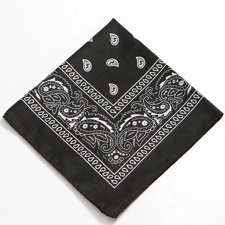 Wholesale Cheap Soft 100% Cotton Bandannas Full Color Hip hop Paisley Bandana in Stock
