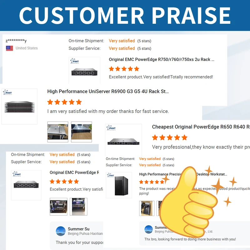 Factory Direct Sale 1U Rack Mount DL360 Gen11 Cloud Server Xeon CPU 64GB DDR4 Memory 750W Power Supply Rack Server