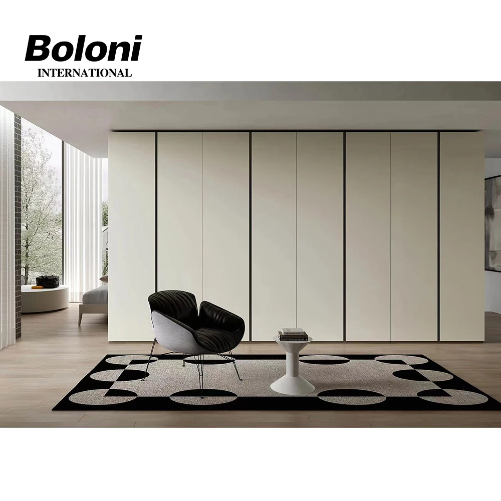 Boloni 2 door pakistan modern sliding chinese plywood modular walk in closets wardrobe cabinet set