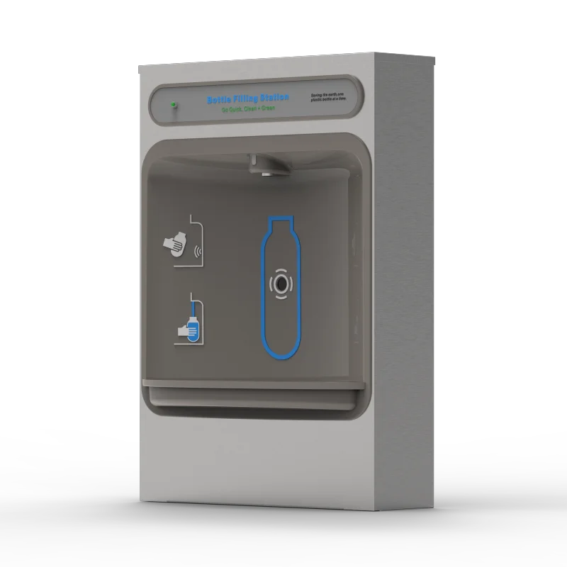 RE35SMS Wall Mount Bottle Filler Bottle Filling Station Surface Mount, Non-Filtered Non-Refrigerated Stainless