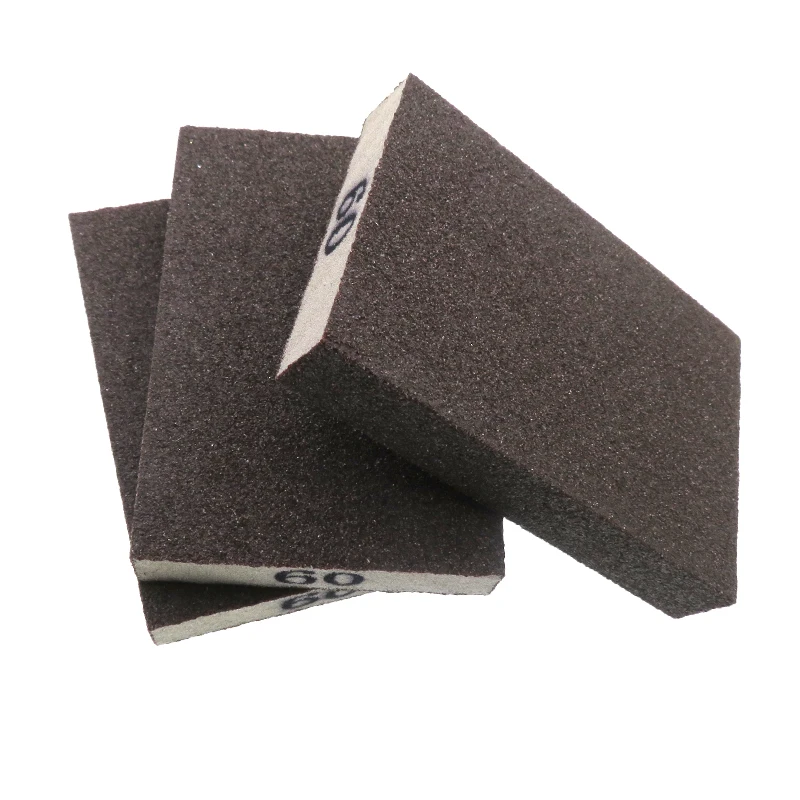 P60 Sanding Sponge Pads Wet and Dry Super Soft Foam Sand Block Reusable Sanding Block for Wood and Metal