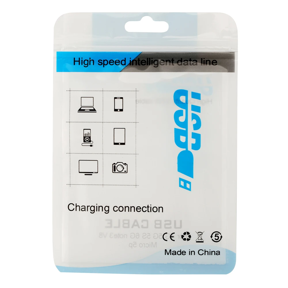 OEM Factory sales 3C electronic usb plastic cable package bag for resell